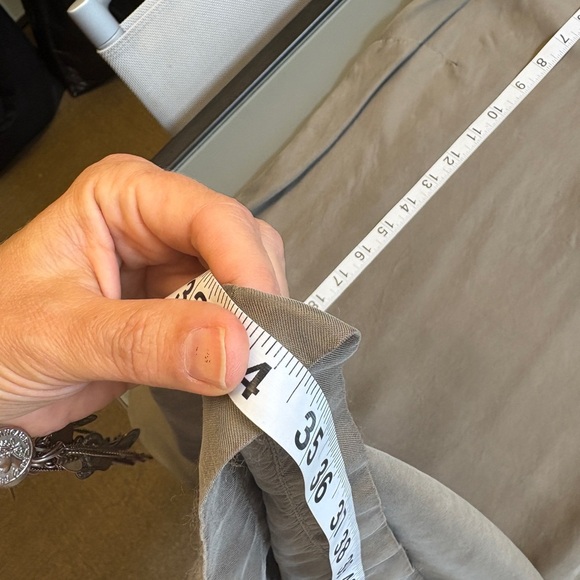 ESQUALO Silky Boxy crew neck Tunic Dress Greenish Gray 3/4 Sleeves size Small - Picture 8 of 9